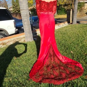 Red prom dress